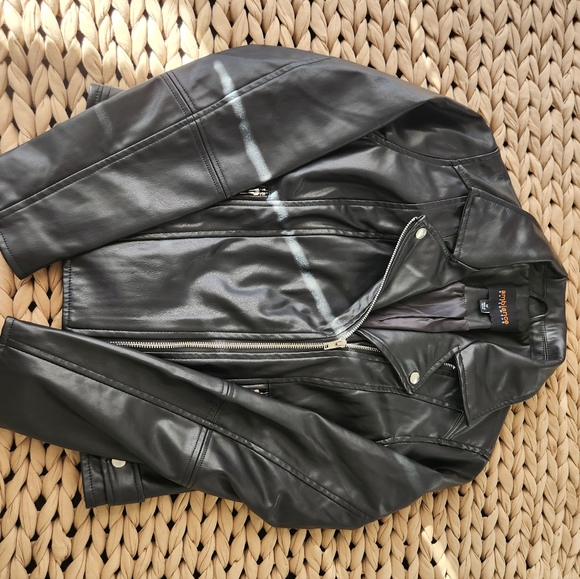 Black Leather Moto Jacket - Picture 4 of 4